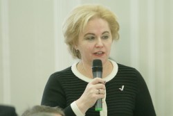 Любовь Духанина, депутат ГД ФС РФ. «Встречи на Ильинке». Фото: ТПП России