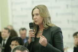 Ольга Пелехатая, председатель Комитета ТПП РФ по развитию системы закупок. «Встречи на Ильинке». Фото: ТПП России
