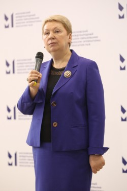 Ольга Васильева, министр образования и науки Российской Федерации. Московский международный салон образования (ММСО). 2017 год
